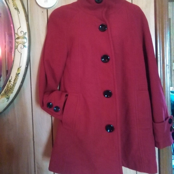 Mackintosh Jackets & Blazers - macintosh new England wool blend coatWomen's Red Pea Coat